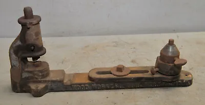 Vintage Saw Mill Blade Swaging Wood Worker Tool Works Circular Tool Fixture  • $119.99