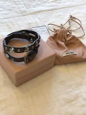 Miumiu Bracelet Nappa Leather Black 12 • $115