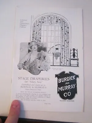 1925 Burdick And Murray Co Brochure University Of Wisconsin -  Bba-30 • $62.50