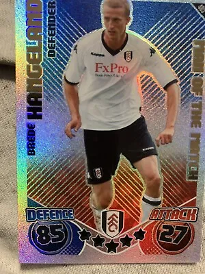 Match Attax 10/11 Brede Hangeland Man Of The Match No 405 • £1.35