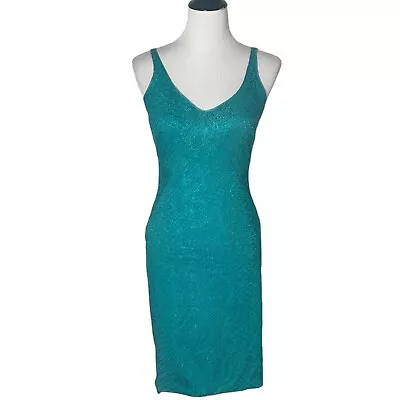 Zac Posen Women’s Dress Green Straight Pencil Knee Length Patterned Lined Size 4 • $53.99
