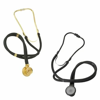 Gold/Black Premium Sprague Rappaport Dual Head Stethoscope-Adult Child Infant • $19.99