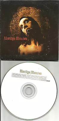 MARILYN MANSON 2 TRK SAMPLER LIMITED PROMO DJ CD Single 2000 USA W/ TOUR DATES • $24.99