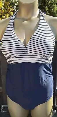 MOTHERCARE MATERNITY Padded Halterneck Swimsuit SIZE 14 • £2.40