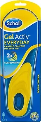 NEW SCHOLL Gel Activ Everyday Shock Absorption Insoles Men(UK 7-12) • £7.94