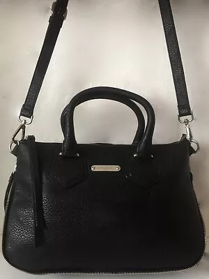 Jasper Conran Designer Black Faux Leather Tote/crossbody Bag.very Good Condition • £8.99