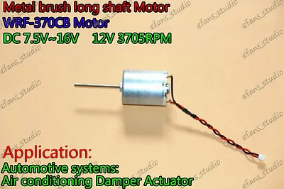 DC6V-12V 3705RPM Large Torque Mini 24mm Mute RF-370CB Motor Long Shaft Toy Model • £3.17