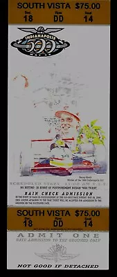 2000 Indianapolis 500 - Ticket Stub - Juan Pablo Montoya - Winner • $4.99