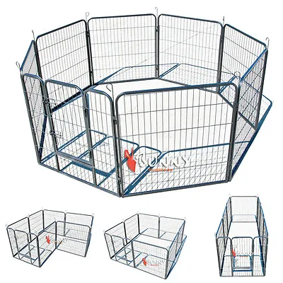 £89.99 • Buy 8 Sided Large Heavy Duty Puppy Play Pen Rabbit Whelping Box Dog Cage Fence Hd01m