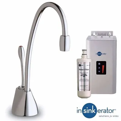 Insinkerator ISE Chrome Steaming Hot Kitchen Sink Kettle Tap & Tank GN1100C • £616.99