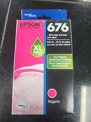 Epson 676 XL PRO Magenta Ink Cartridge Genuine OEM Sealed Exp 04/2024 Sealed. • $29.99