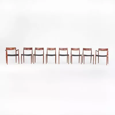 1960s Set Of 8 Model 57 77 Dining Chairs In Teak By Niels Møller For J.L. Møller • £7633.28