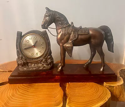 Antique Sessions Horse & Cowboy Western Clock Parts/Repair • $39