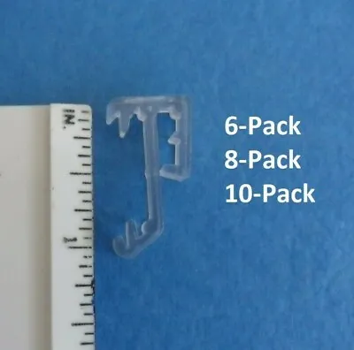 1 Inch Single Slat Clear Valance Retainer Clip 1  For Wood Mini Blind 6-10 Pack • $7.49