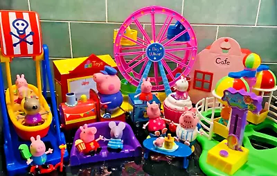 Peppa Pig Toy Bundle Fairground Playset’s Figure’s • £26.50