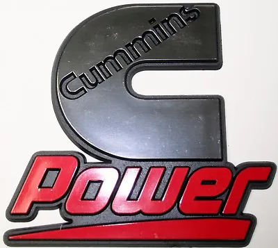 1 Cummins Emblem Decal Power Diesel Gear Kenworth Peterbilt Volvo Ford • $10.39