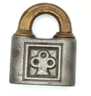 Vintage Yale CLOVER Push Key Padlock- No Key • $20