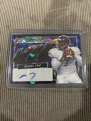 Michael Vick 2023 Leaf Pro Set Purple Crystal Campus VIP #7/7 Auto SSP • $24.99