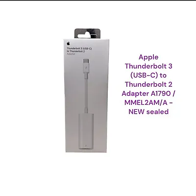 Apple Thunderbolt 3 USB-C To Thunderbolt 2 Adapter A1790 MMEL2AM/A - NEW SEALED • $34.59