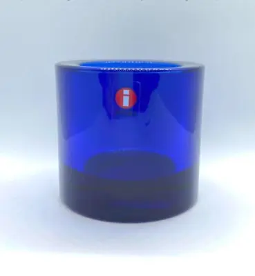 Iittala × Marimekko Kivi Utramarine Blue Candle Holder Out Of Print Hard To Find • $110