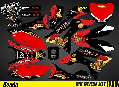 Kit Deco Motorcycle For / MX Decal Kit For Honda Crf - Warrior • $132.98