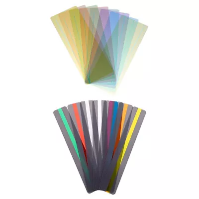  16 Pcs Student Reading Strips Colored Overlay Bookmark Transparent Bookmarks • £8.82