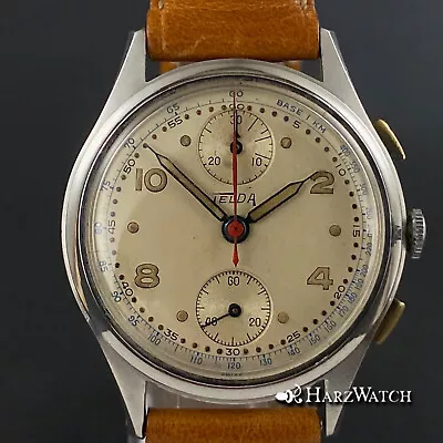 Telda / Charles Nicolet Chronograph Steel Caliber Venus 6 11/16-1 13/32in   1945 • $860.43