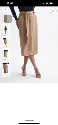 £25 • Buy Reiss Skirt Camel Size 6
