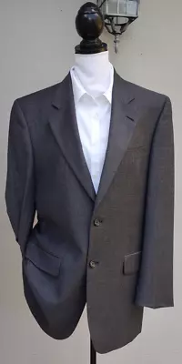 Mans Suit Jacket 42L Jack Victor Montreal Canada Wool Buisness Dress Dark Grey • $34.50