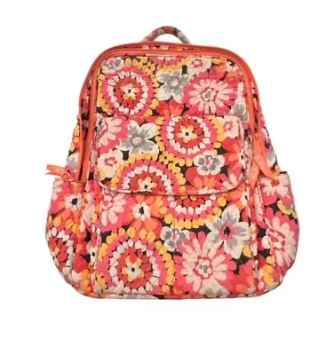 Vera Bradley Floral Backpack Full Sz Great Condition Multiple Pockets Weekender • $32.99