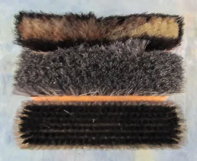 Vintage Lot Of 3 Horse Hair Shoe Brushes 7  Long • $8.46