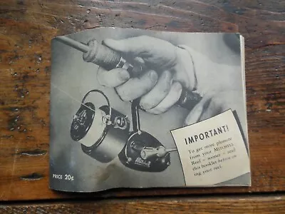 Mitchell Garcia Fishing Reel Owners Manual 1950's Vintage Advertisement Booklet • $11.95