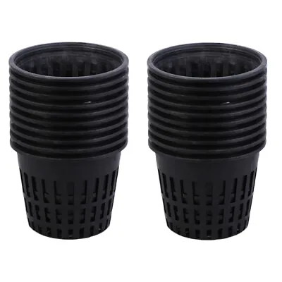 20PCS Hydroponics Slotted Mesh Hydroponic Container Plant Net Pot Plant Grow Cup • $10.49