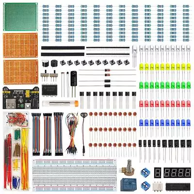 Electronics Component Fun Kit W/E-Book Upgraded Electronic Starter Kit With ... • $33.19