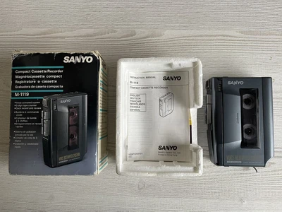 £18 • Buy Sanyo M-1119 Voice Activated Cassette Tape Recorder