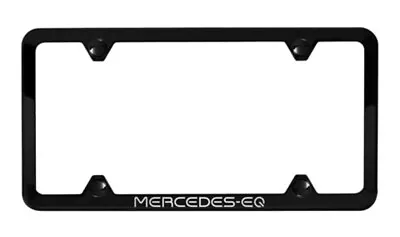 Mercedes EQ Black Stainless License Plate Frame Slim Line • $29.95