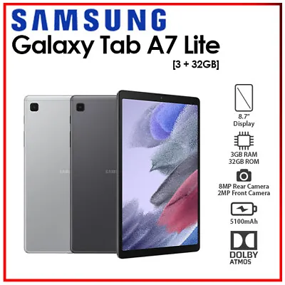 $255 • Buy (Unlocked) Samsung Galaxy Tab A7 Lite 8.7  3GB+32GB Android PC Tablet (WiFi+4G)