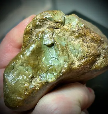 Natural Green Jasper W/Weather Rind Rough For Cabbing 322g • $45