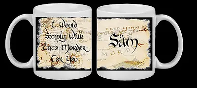 £8.99 • Buy Personalised Hobbit Lord Of The Rings Simply Walk Into Mordor Film Mug Dad Gift