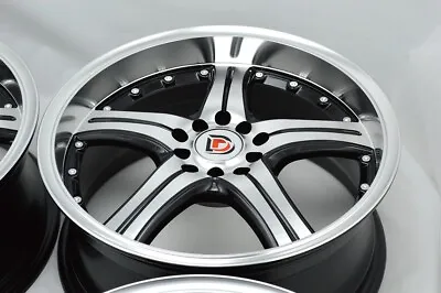 4 New DDR ST10 17x7.5 5x100/114.3 35mm Black Polished Finish 17  Wheels Rims • $659