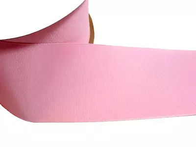 Baby Pink Grosgrain Ribbon 3 Inches Wide X 10 Yards Wide Pink Ribbon 887 • $3