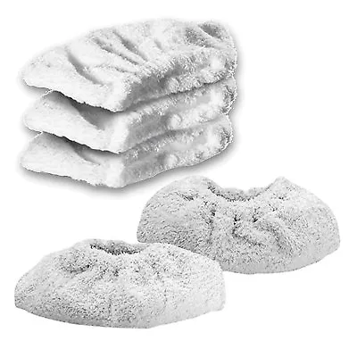 KARCHER SC1030 Steam Cleaner Terry Cloth Cover Pads Hand Tool Cleaning Pad X 5 • £12.07