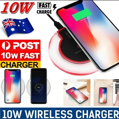 NEW Wireless Charger Charging Dock For Phones Samsung/iPhone/iPad/Tablet Etc • $7.25
