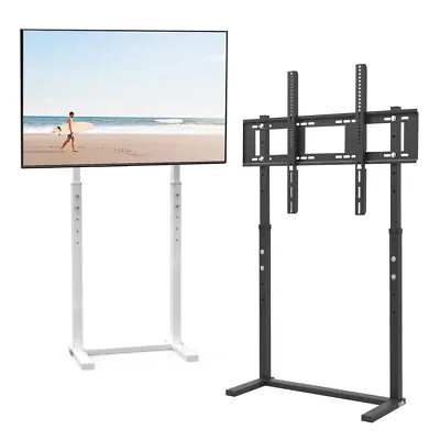 $79.92 • Buy Free Standing Slim Adjustable TV Floor Stand Mount For 32 40 46 50 75 85 100Inch