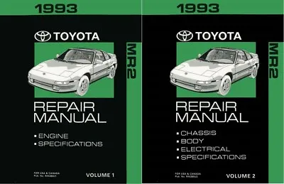 1993 Toyota MR-2 Shop Service Repair Manual Book Engine Drivetrain OEM • $120.49