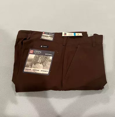 CHAP'S Men's Brown Pants 36x32 NEW With TAGS • $19.99