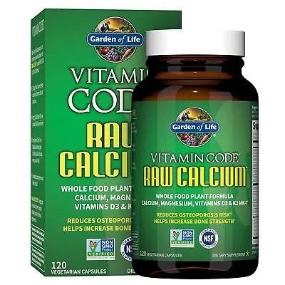 Garden Of Life Raw Calcium Supplement For Women And Men Vitamin Code 120 Caps • $58.79