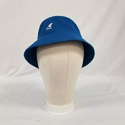 KANGOL Teal Blue Bermuda Bucket Hat Terry Cloth Men Women Size Small Unisex • $15.99