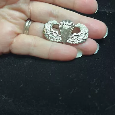 US Military Airborne Jump Wings Parachutist Pin Pinback Badge Pins Folded Down • $30