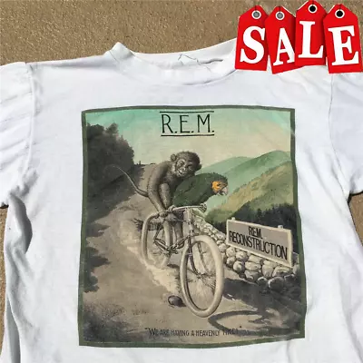 Vtg 80S REM T-Shirt 1985 Concert Tour Fables Of Reconstruction TR1083 • $16.99